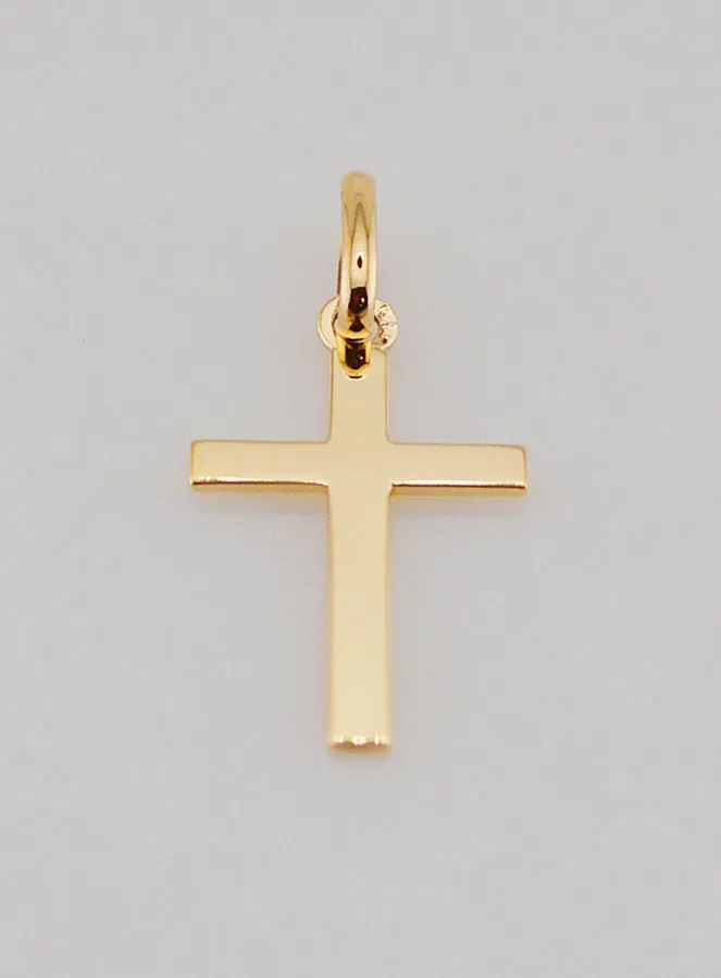 Kruis Hanger 9 Karaats Goud - 16mm (pic 2)