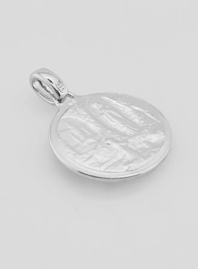Medaille Maagd Maria en Lourdes Dubbelzijdig - 18 mm (pic 4)
