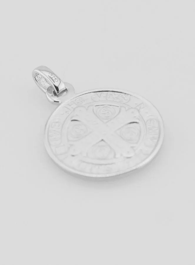 Heilige Benedictus Medaille Zilver - 16mm (pic 2)