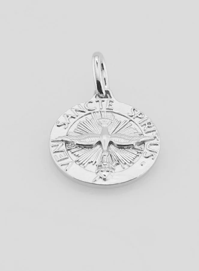 Medaille Heilige Geest en Liturgische Hymne - 14mm (pic 2)