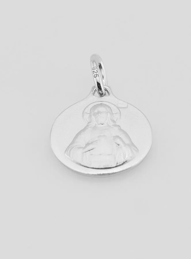Zilveren Hanger Scapulier - 14 mm (pic 2)