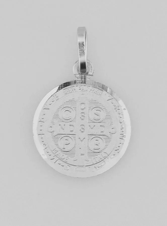 Hanger Heilige Benedictus Zilver - 14mm (pic 2)