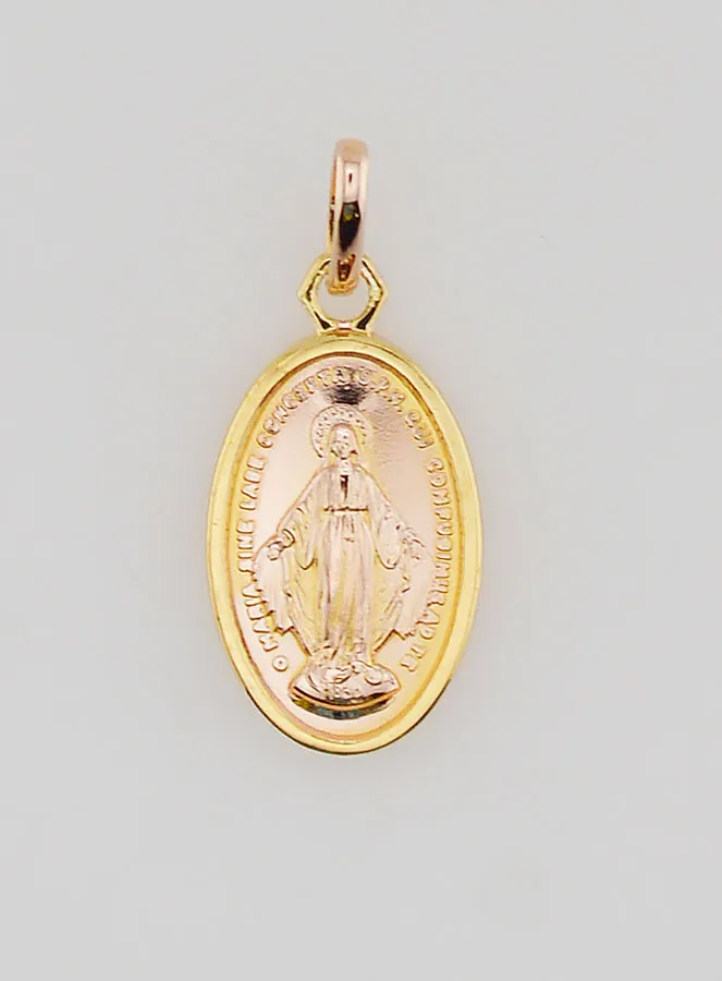 Wonderdadige Medaille Verguld op Zilveren Basis - 13 mm (pic 1)
