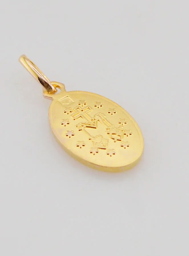 Wonderdadige Medaille Verguld op Zilveren Basis - 13 mm (pic 2)