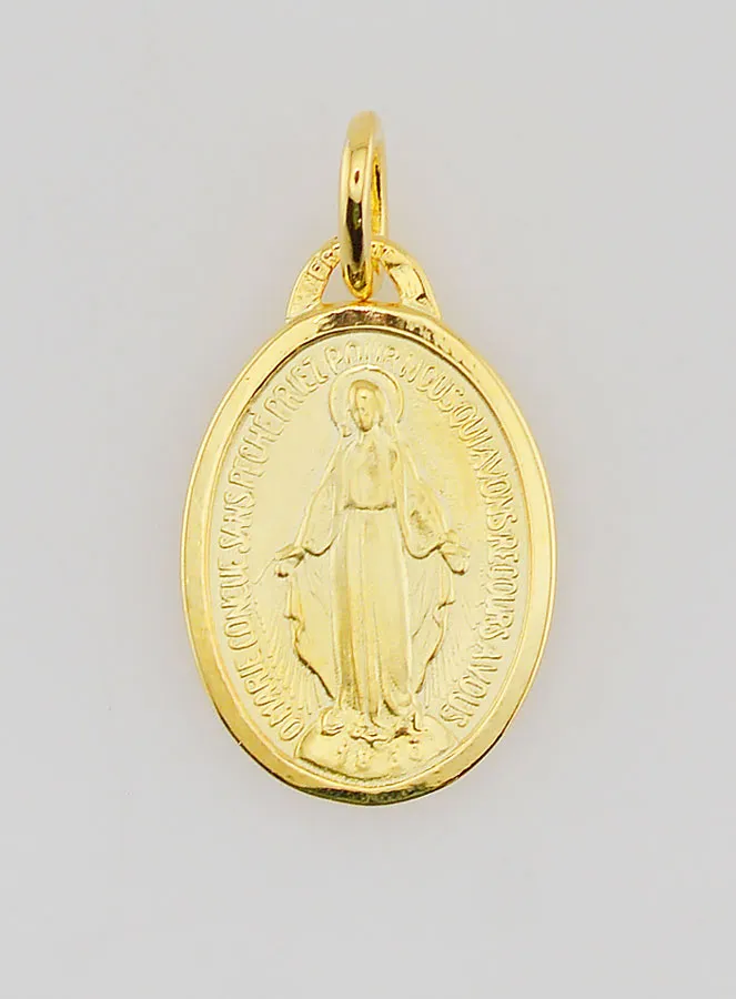 Wonderdadige Medaille Verguld op Zilveren Basis - 16mm (pic 1)