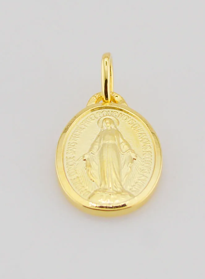 Wonderdadige Medaille Verguld op Zilveren Basis - 16mm (pic 3)