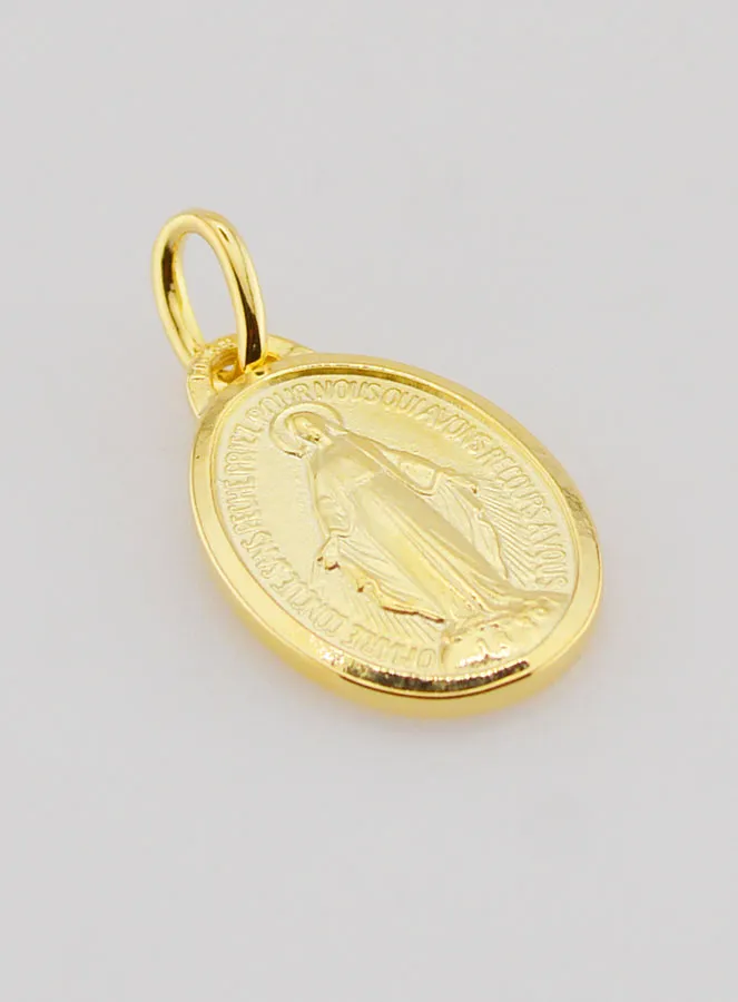 Wonderdadige Medaille Verguld op Zilveren Basis - 16mm (pic 4)