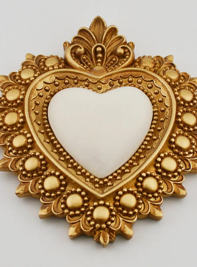 Ex Voto Wanddecoratie Goud en Ivoor - 13cm (pic 2)