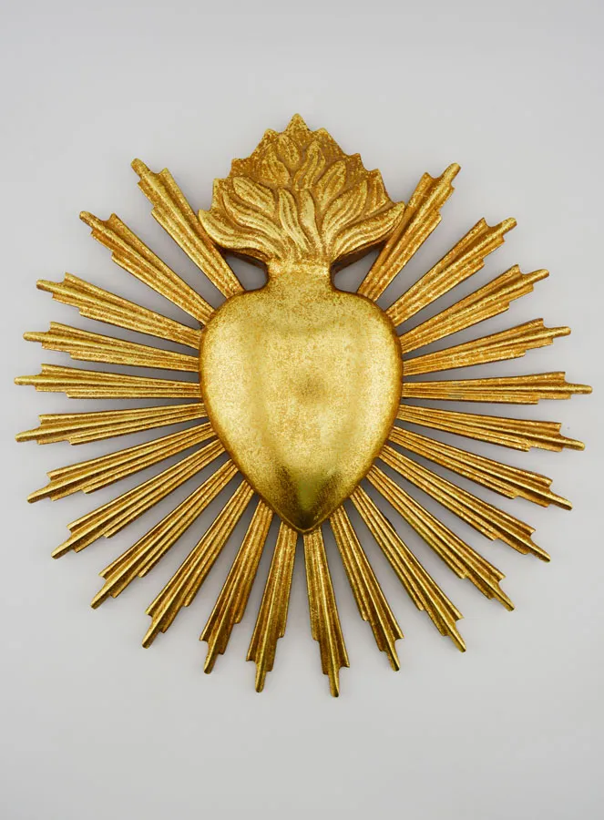 Ex Voto Stralend Hart Muurdecoratie - 25cm (pic 1)