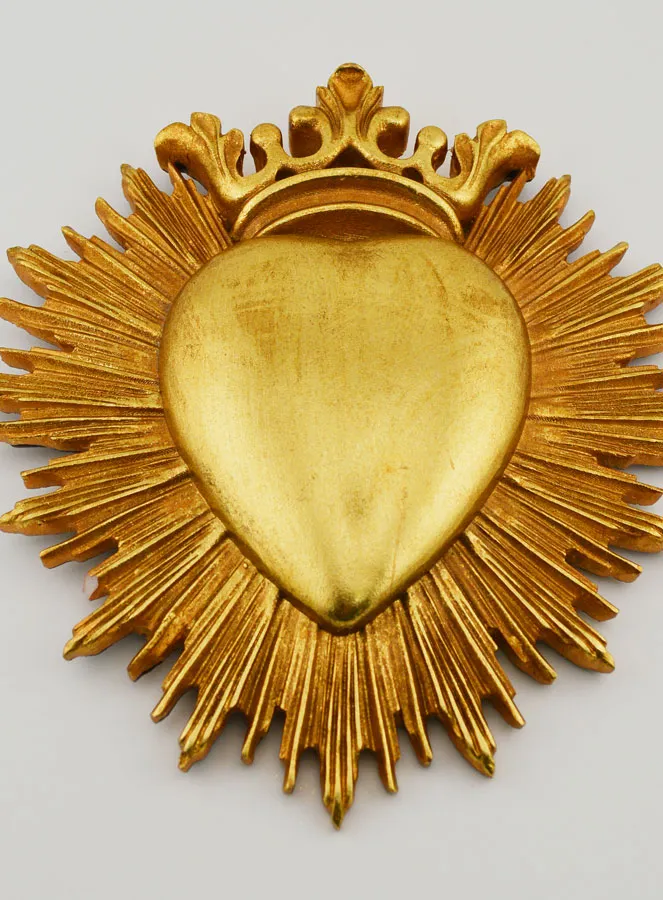 Ex Voto Wanddecoratie Gekroond Hart - 18cm (pic 2)
