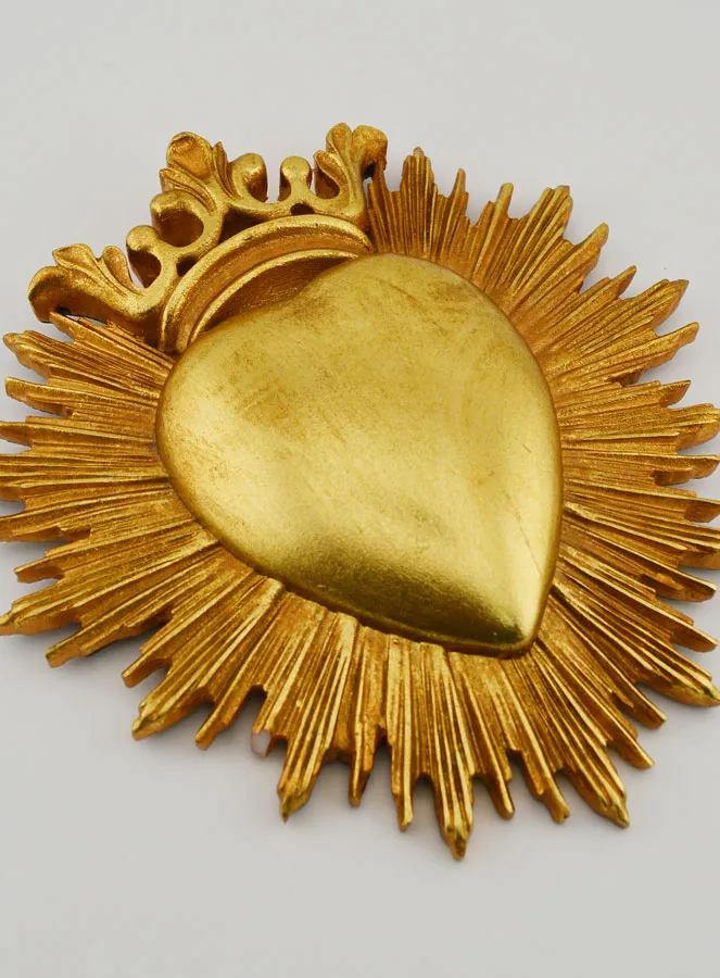 Ex Voto Wanddecoratie Gekroond Hart - 18cm (pic 3)