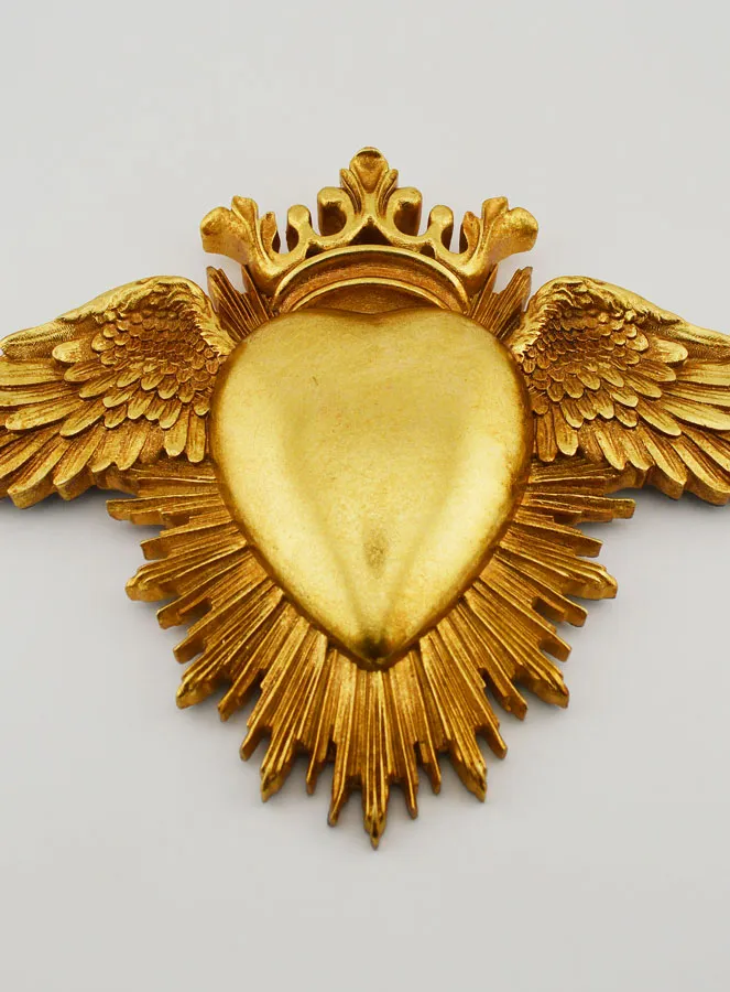 Ex Voto Muurdecoratie Hart met Vleugels - 24cm (pic 2)
