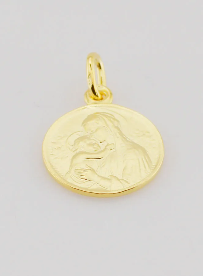 Vergulde Hanger van Botticelli's Maagd Maria - 16 mm (pic 2)