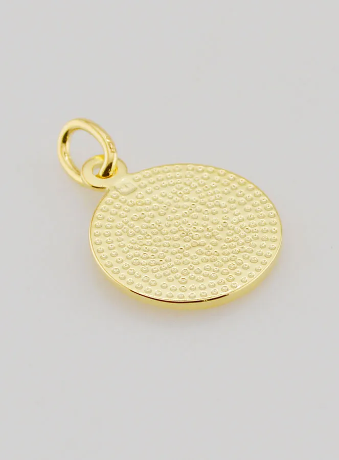 Vergulde Medaille 16mm - Engel Rafaël (pic 4)