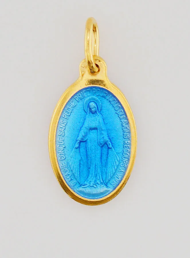 Wonderdadige Medaille van Verguld Zilver en Emaille - 17 mm (pic 1)