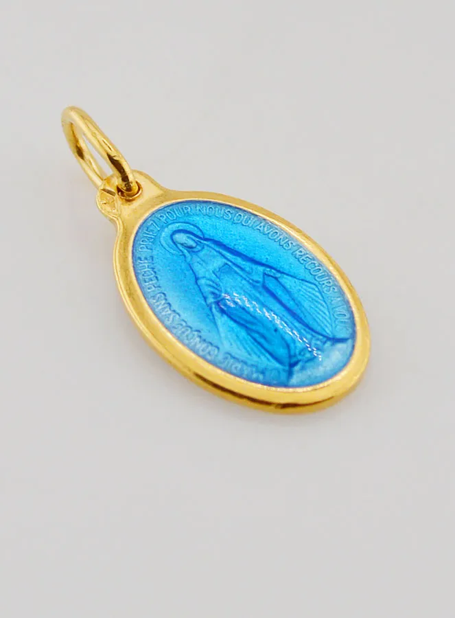Wonderdadige Medaille van Verguld Zilver en Emaille - 17 mm (pic 4)