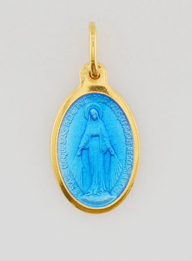 Wonderdadige Medaille Blauw Emaille - 17 mm (pic 1)