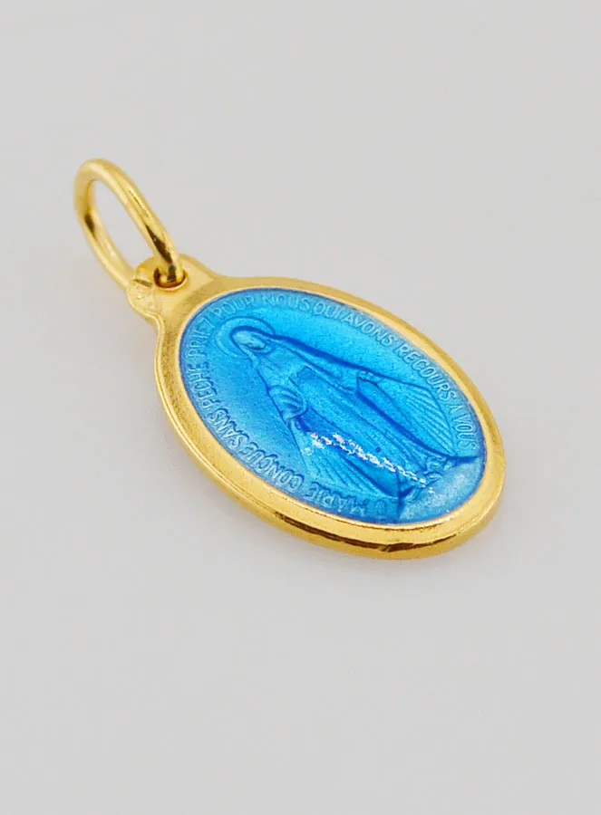 Wonderdadige Medaille Blauw Emaille - 17 mm (pic 3)