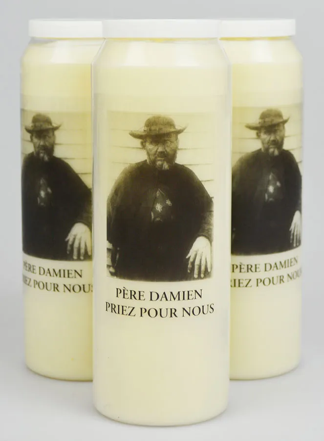 Set 3 Noveenkaarsen tot Heilige Pater Damiaan (pic 1)