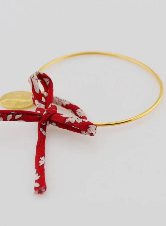 Slaven Armband Rood Liberty en Wonderdadige Medaille (pic 4)