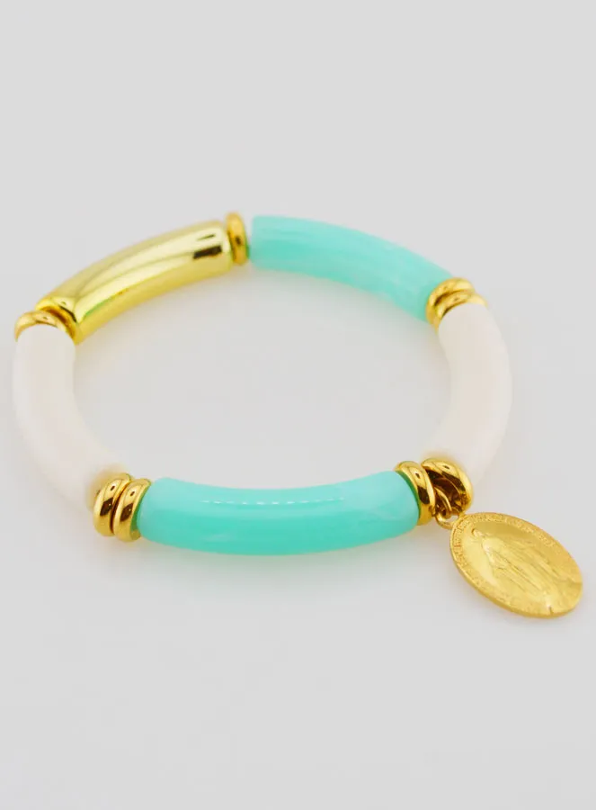 Religieuze Armband Wonderdadige Medaille - Turquoise (pic 3)