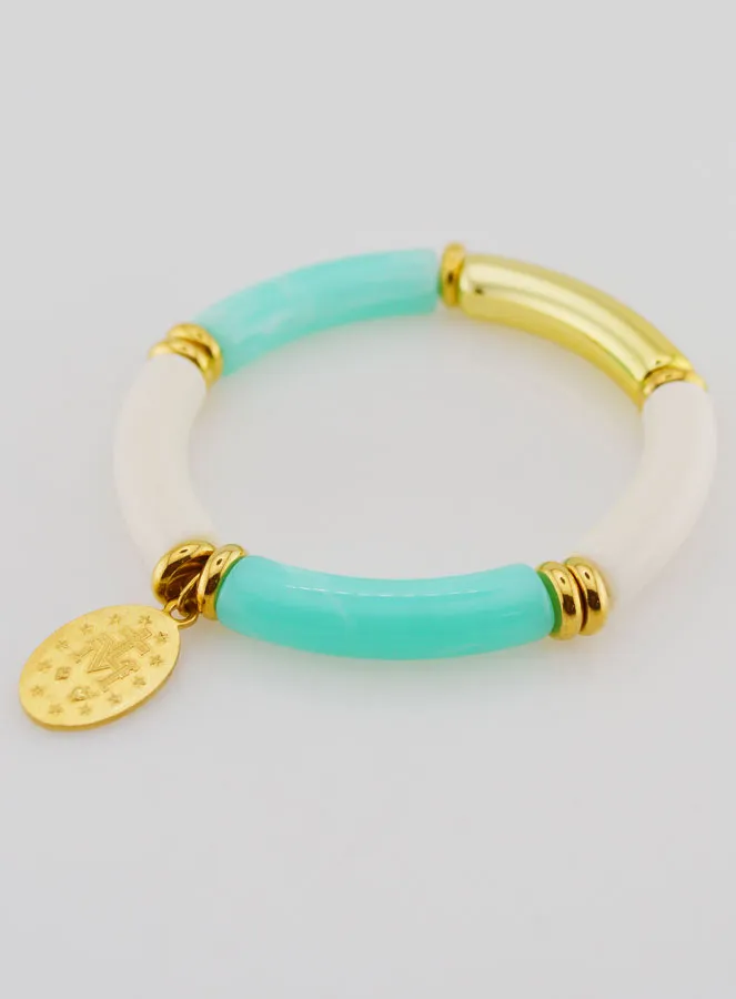 Religieuze Armband Wonderdadige Medaille - Turquoise (pic 4)