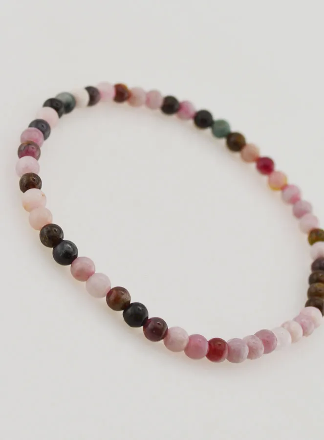 Armband van Multicolour Tourmalijn - 4 mm (pic 3)