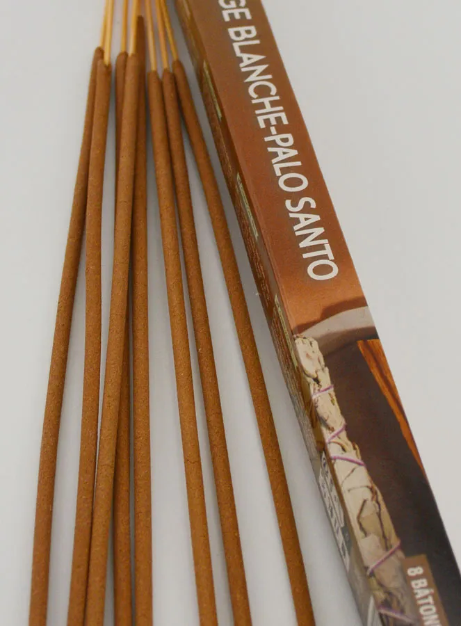 Wierookstokjes Witte Salie en Palo Santo 12g - Houtskoolvrij (pic 4)
