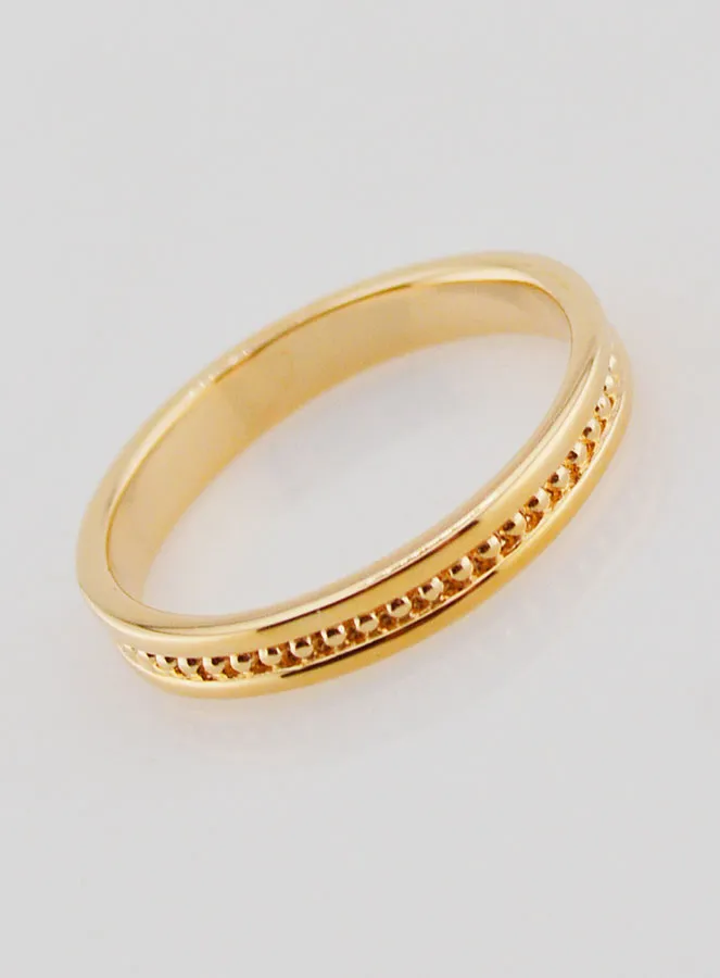 Ring Trouwring Verguld - Maat 54 (pic 3)