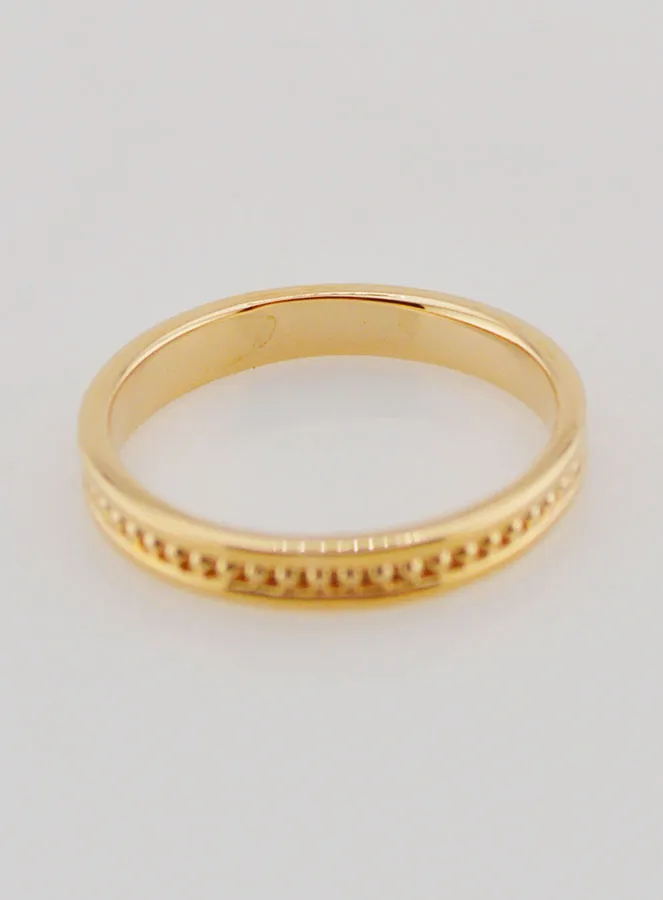 Ring Trouwring Verguld - Maat 54 (pic 4)