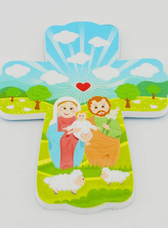 Kruis voor Kind om op te hangen - Heilige Familie (pic 2)