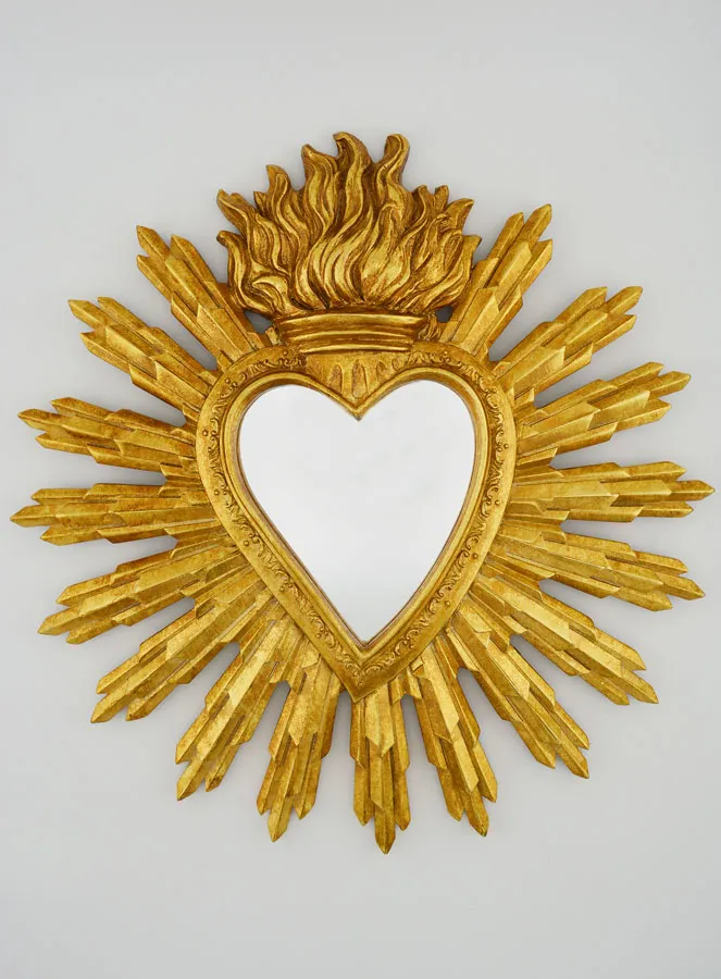 Ex Voto Spiegel Stralend Hart - 28 cm (pic 1)