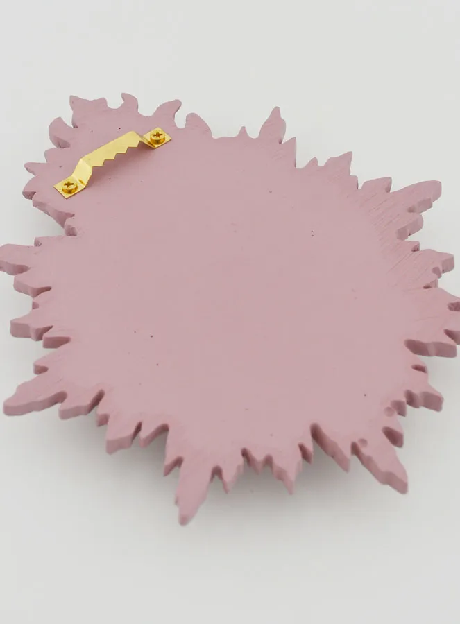 Ex Voto Wanddecoratie Stralend Hart 17 cm - Roze (pic 4)