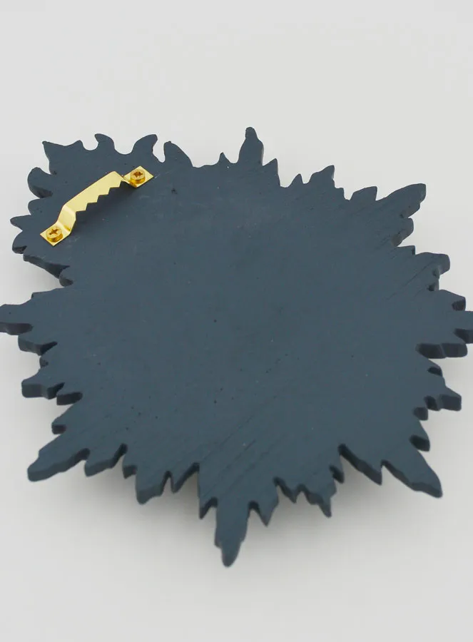 Ex Voto Wanddecoratie Stralend Hart 17 cm - Blauw Grijs (pic 4)