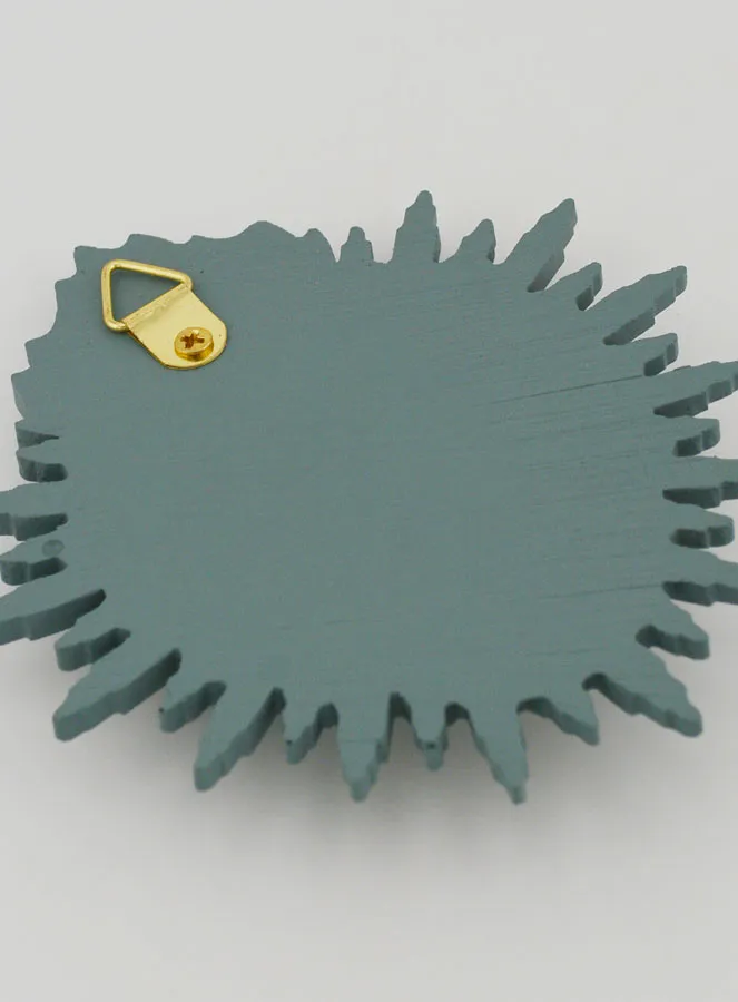 Ex Voto Wanddecoratie Stralend Hart 11 cm - Grijs-Groen (pic 4)