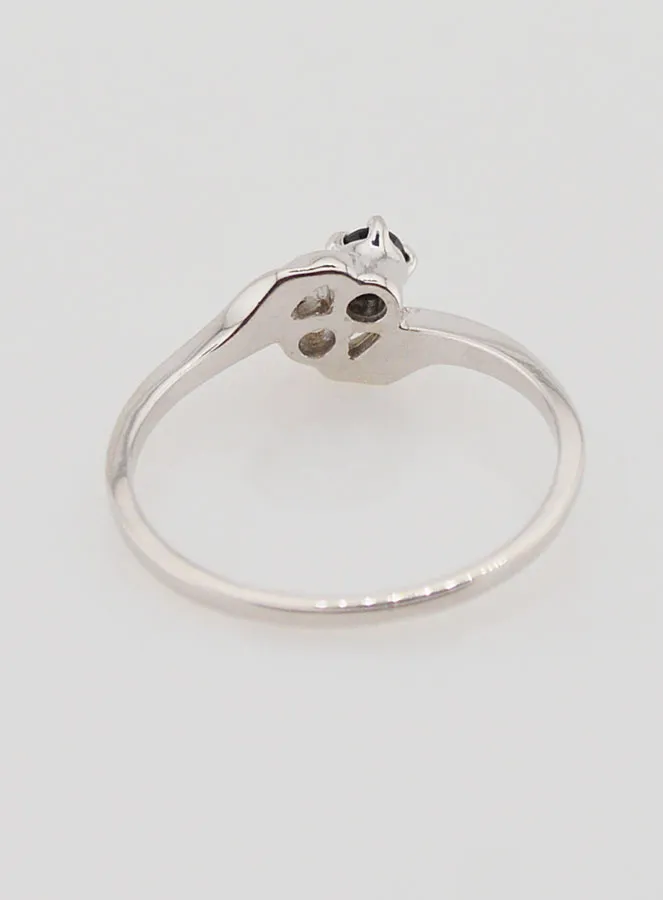 Zilveren Ring met Zirkonia's - Maat 54 (pic 4)