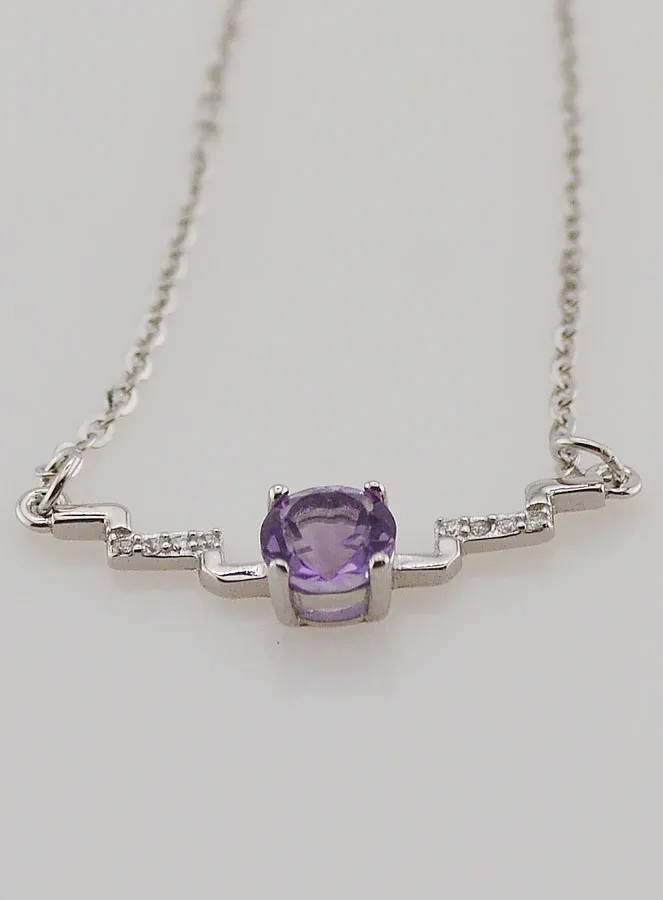 Collier van 925 Zilver en Amethist (pic 3)
