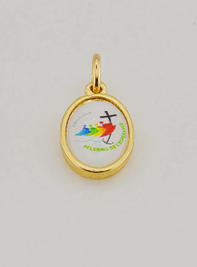 Medaille Jubileum 2025 Goudkleurig - 15mm (pic 2)