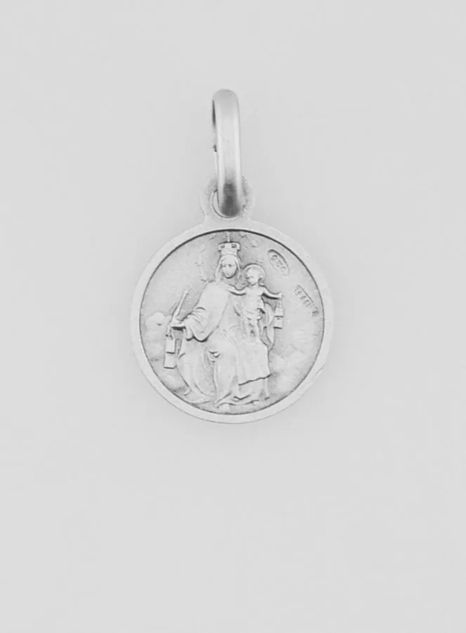 Scapulier Hanger van Gerhodineerd 925 Zilver - 10 mm (pic 1)