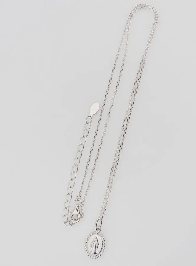 Religieus Collier Maria Wonderdadige – 925 Zilver (pic 2)