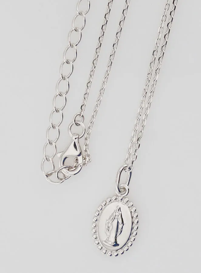 Religieus Collier Maria Wonderdadige – 925 Zilver (pic 4)