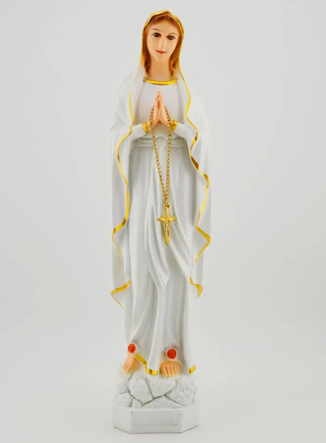 Polychroom Beeld Maria van Lourdes - 30 cm (pic 1)