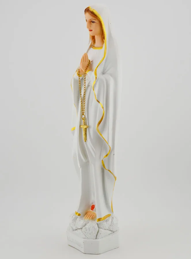 Polychroom Beeld van Onze-Lieve-Vrouw van Lourdes - 30 cm (pic 2)