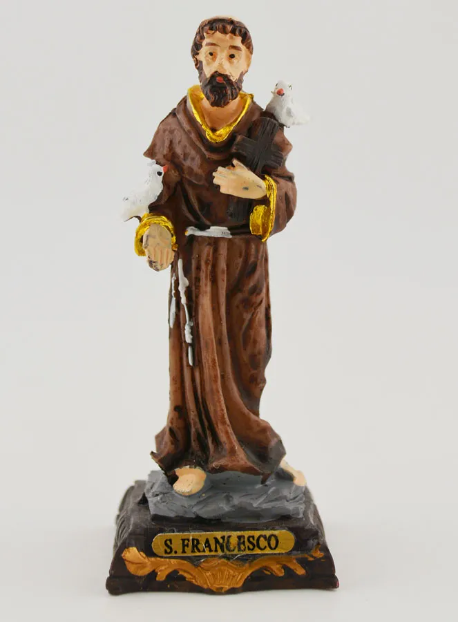 Religieus Beeld van Sint Franciscus - 7 cm (pic 1)