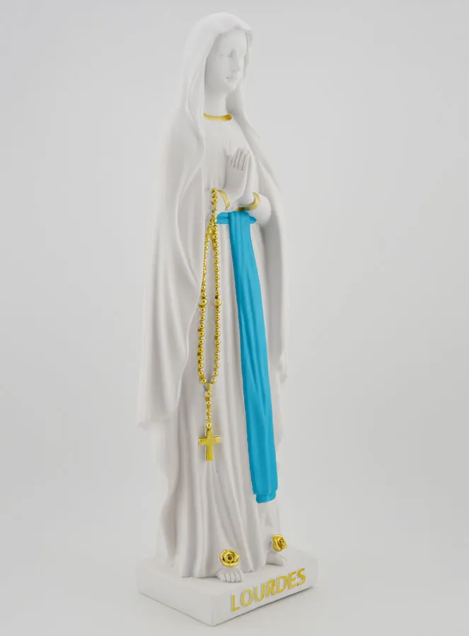 Religieus Beeld Onze Lieve Vrouw van Lourdes - 30 cm (pic 3)