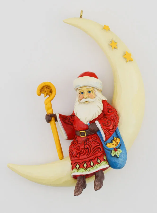 Kerstman op Halve Maan - Jim Shore (pic 1)