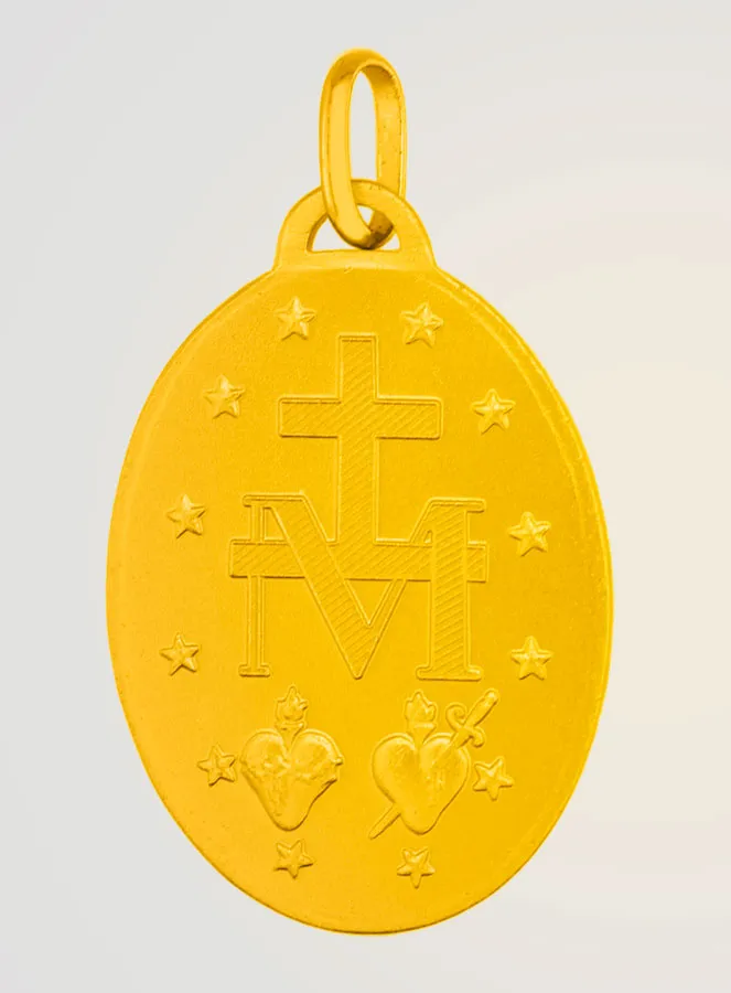 Wonderdadige Medaille Verguld met 24k Fijn Goud - 19 mm (pic 2)