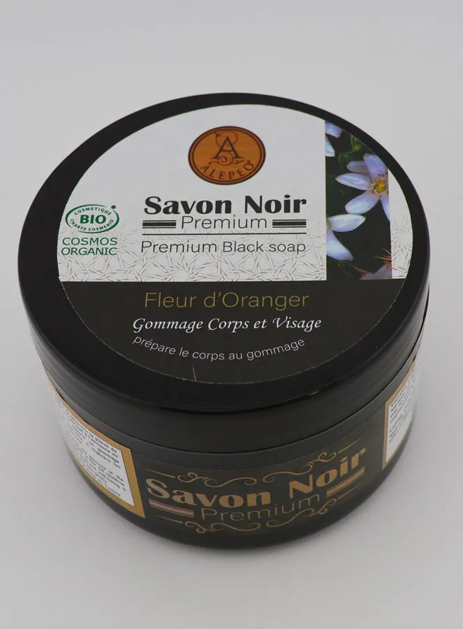 Premium Biologische Zwarte Zeep met Oranjebloesem - 250g (pic 2)