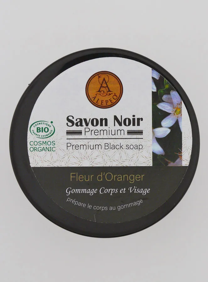 Premium Biologische Zwarte Zeep met Oranjebloesem - 250g (pic 4)