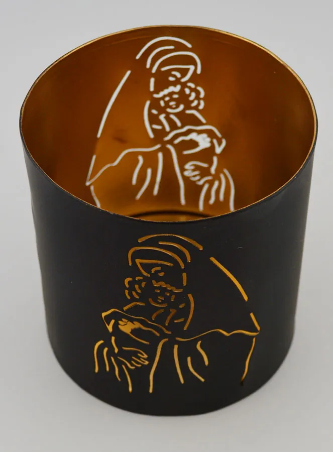 Opengewerkt Windlicht - Maria met Kind (pic 1)